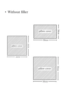 1 cái vỏ đệm họa tiết hình học không có chất độn - Màu tím hoa cà - Xem 2