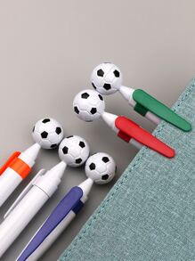 1入組足球設計隨機圓珠筆 - 彩色 - 查看 5