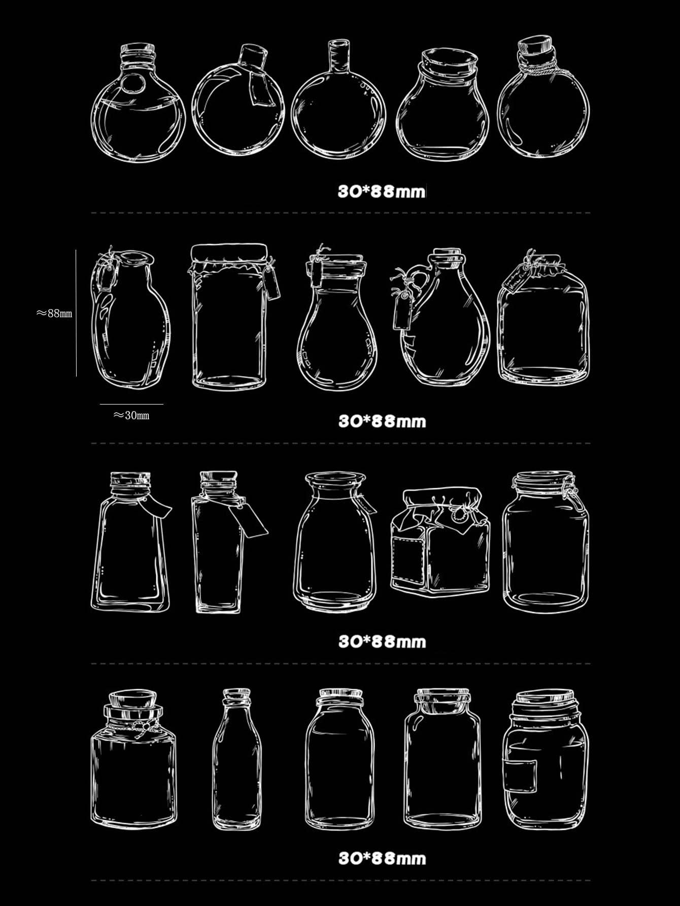 1pc Waterproof Sticker Pack, Scrapbook Stickers For Photo Album