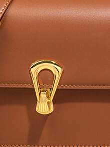 Mini Stitch Detail Square Bag - Brown - View 4