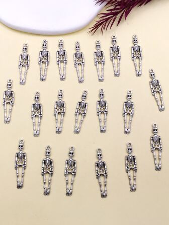 20入組骷髏DIY吊墜