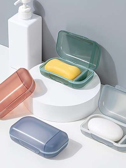 1 件随机颜色肥皂盒家居浴室装饰