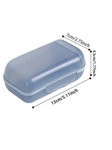 1 件随机颜色肥皂盒家居浴室装饰 - 彩色 - 查看 2