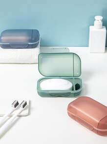 1 件随机颜色肥皂盒家居浴室装饰 - 彩色 - 查看 5