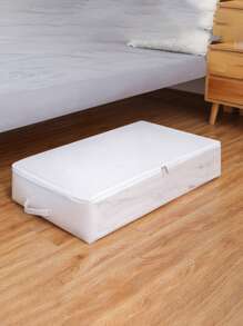 1pc Portable Quilt Storage Bag - White - View 2