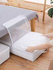 1pc Portable Quilt Storage Bag - White - View 7