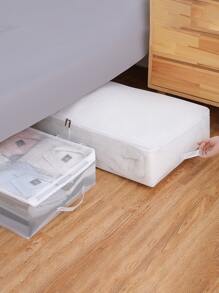 1pc Portable Quilt Storage Bag - White - View 8