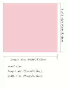 1pc Women's Printed Scarf, Beach Headscarf, Bikini Wrap, Sun Protection Silk Scarf - Navy Blue - View 4