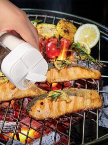 1pc Clear Portable Spice Jar - White - View 5