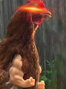 1 pieza de disfraz de pollo con diseño de brazo musculoso, para fiesta temática de gallinas y patos - Albaricoque - Ver 4