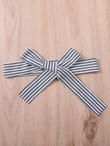 Chicas Vestido de tirantes con estampado de rayas ribete con fruncido bajo con fruncido con cinturón - Azul y blanco - Ver 5