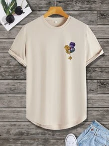 Manfinity EMRG Tops Nam Hoạt hình Giải trí - Màu Khaki - Xem 2