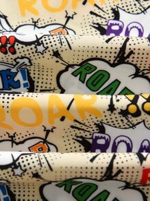 小男童字母圖案長褲 - 彩色 - 查看 4