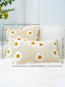 1 vỏ đệm thêu hoa không có chất độn - Nhiều màu - Xem 8