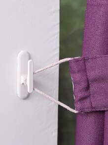 2pcs/4pcs/8pcs No-Drill Stick On Wall Curtain Hooks Gifts Birthday Graduation - White - View 8