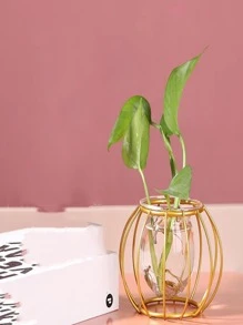 1入組鐵花瓶 - 金色 - 查看 4