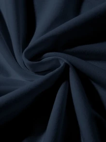 Manfinity Roghcode Tops Nam Thêu Lá thư Giải trí - Màu xanh hải quân - Xem 4