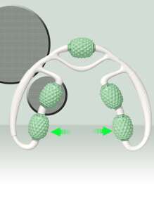 1pc Leg Fitness Massager - Green - View 3