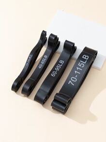 1pc Strength Rubber Yoga Band - Black - View 1