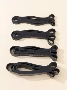 1pc Strength Rubber Yoga Band - Black - View 3