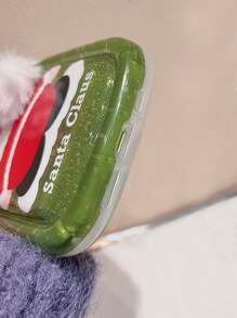 Christmas Santa Claus Furry Phone Cover - Multicolor - View 3