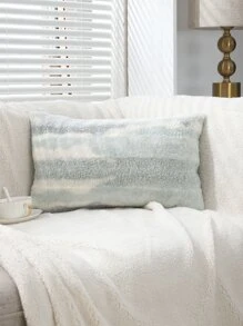 1入組撞色長毛絨靠墊套不附帶墊芯 - 彩色 - 查看 4