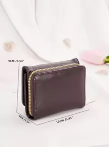 女士钱包/短款钱包 卡夹 拉链钱包 全拉链钱包 多层三折 带卡槽 可装信用卡/身份证/现金/护照 多功能 生日礼物 教师礼物 旅行 经典简约休闲 女士 大学生 便携式多功能 商务休闲 女士钱包 钱包 小钱包 - 咖啡棕 - 查看 5