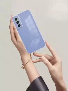 镜面单件装 TPU 防震纯色 3D 电镀手机壳，兼容 15 Pro Max、16 Pro Max 和 Galaxy S23 Ultra、Galaxy S24 Ultra，国际版，非国内版 - 藍色 - 查看 2