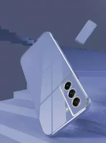 镜面单件装 TPU 防震纯色 3D 电镀手机壳，兼容 15 Pro Max、16 Pro Max 和 Galaxy S23 Ultra、Galaxy S24 Ultra，国际版，非国内版 - 藍色 - 查看 3
