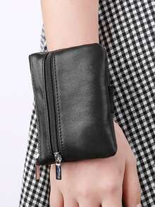 Ví  Nam màu trơn - màu đen - Xem 7