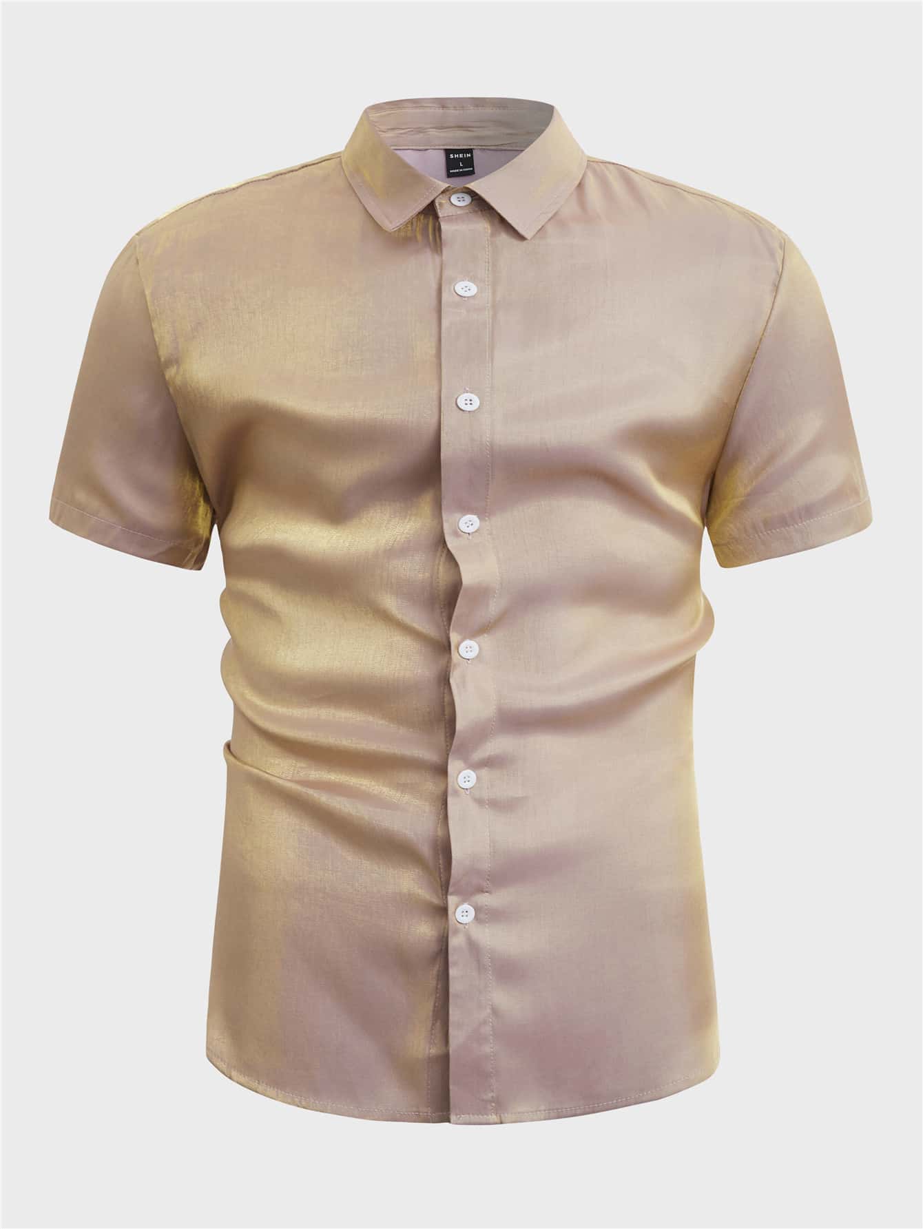 Manfinity Men Solid Button Up Shirt | SHEIN USA