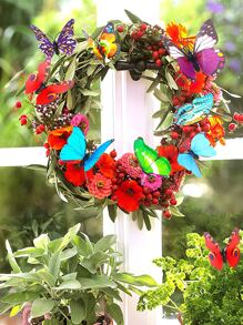 10pcs/20pcs/30pcs Mixed Color Monarch Butterfly Garden Decor Stakes - Multicolor - View 5