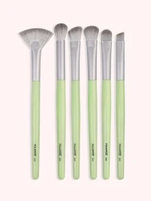 6pcs Portable Makeup Brush Set,Brush Set,Makeup Brush Kit,Make Up Brush Set,Make Up Set Complete,Makeup Brush Set,Complete Makeup Kit,Brush Kit,Brushes Makeup Set,Makeup Gift Set - Green - View 2