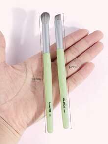 6pcs Portable Makeup Brush Set,Brush Set,Makeup Brush Kit,Make Up Brush Set,Make Up Set Complete,Makeup Brush Set,Complete Makeup Kit,Brush Kit,Brushes Makeup Set,Makeup Gift Set - Green - View 3