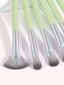 6pcs Portable Makeup Brush Set,Brush Set,Makeup Brush Kit,Make Up Brush Set,Make Up Set Complete,Makeup Brush Set,Complete Makeup Kit,Brush Kit,Brushes Makeup Set,Makeup Gift Set - Green - View 4