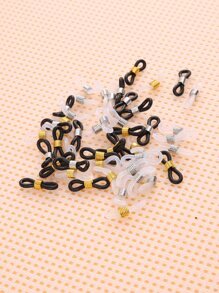 50 chiếc khóa Phụ kiện trang sức DIY - Đen và trắng - Xem 2