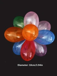 100入組隨機色小氣球