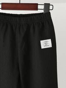 Quần con gái lớn Đắp vá Lá thư Giải trí - Nhiều màu - Xem 3