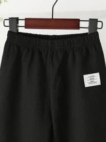 Quần con gái lớn Đắp vá Lá thư Giải trí - Nhiều màu - Xem 4