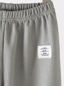Quần con gái lớn Đắp vá Lá thư Giải trí - Nhiều màu - Xem 7