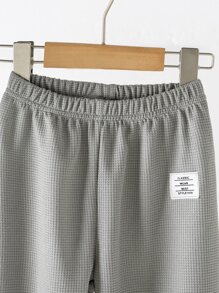 Quần con gái lớn Đắp vá Lá thư Giải trí - Nhiều màu - Xem 8