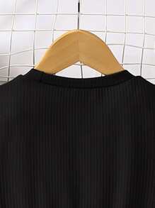 Girls Polka Dot Colourblock Dress - Multicolor - View 6