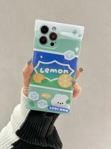 Funda de teléfono de dibujos animados gráfica de 2 piezas para verano - Multicolor - Ver 3