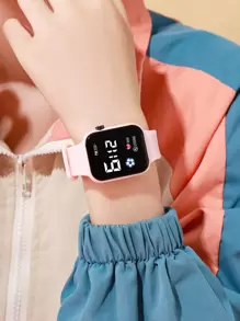 Kids Water Resistant LED Electronic Watch - Pink - View 3