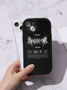 MkngProject Funda para móvil con estampado de letra - Multicolor - Ver 3