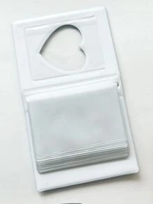 1 album hình trái tim rỗng 3 inch - trắng - Xem 5