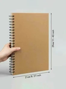 1pc Sách phác thảo xoắn ốc trơn - Nhiều màu - Xem 3