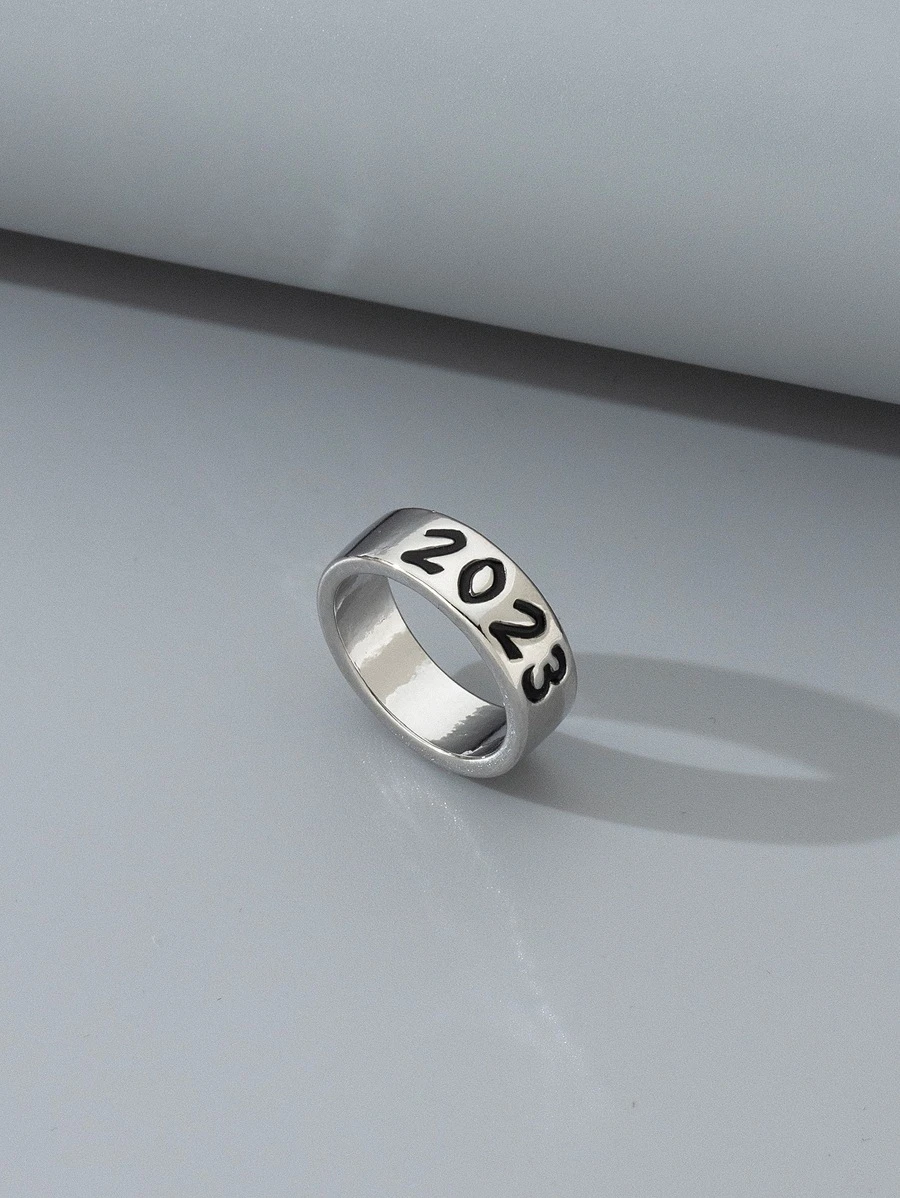 Men Number Pattern Ring | SHEIN USA