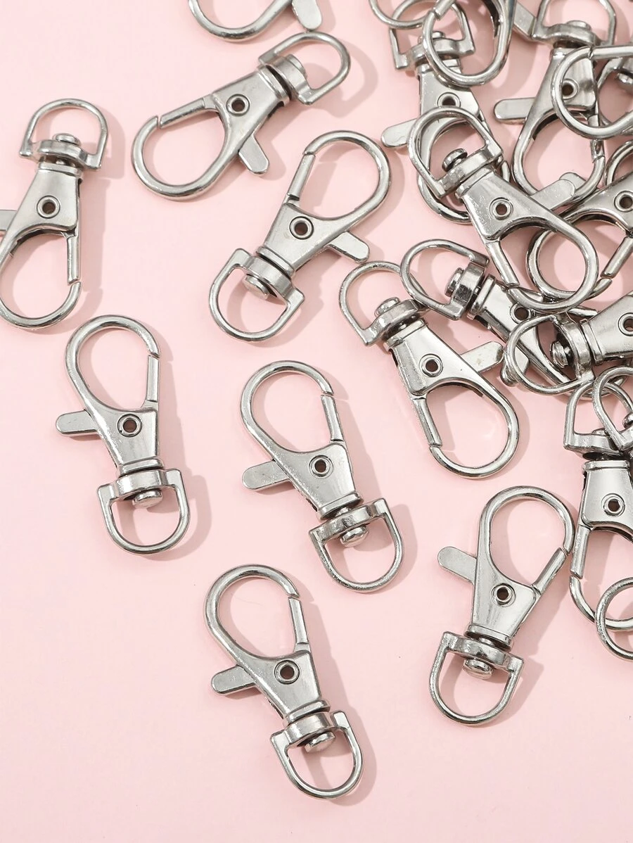 Gói 50 phụ kiện trang sức tự làm có khóa - Bạc - Xem 1