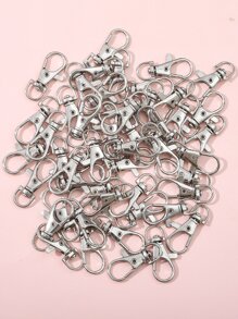 Gói 50 phụ kiện trang sức tự làm có khóa - Bạc - Xem 2